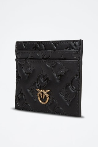 Kalfsleren Pasjeshouder - Zwart - 