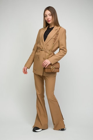 Leren Schoudertas Bruin - 