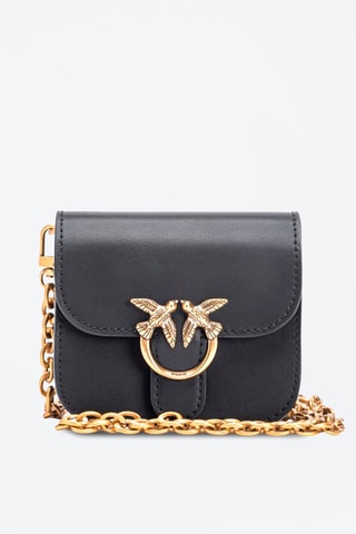 Leren Schoudertas Zwart - 