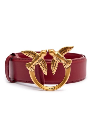 Leren Riem Love Berry H4 - Bordeauxrood - Rood