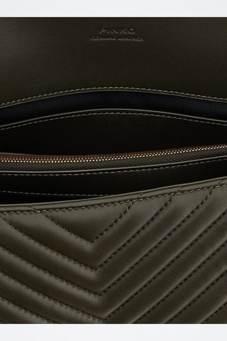 Leren Handtas Love Puff Classic - Groen