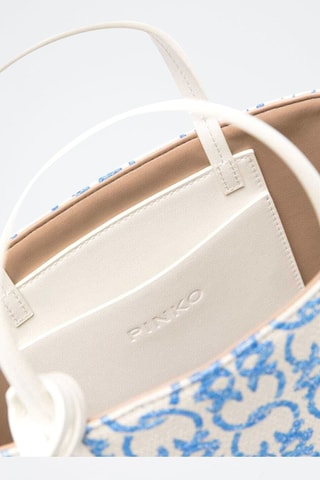 Handtas - Ecru en Kobaltblauw - Wit en blauw