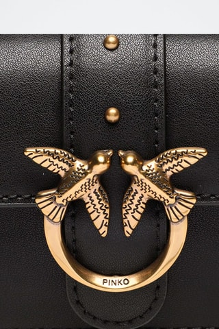 Leren Schoudertas Zwart - Zwart