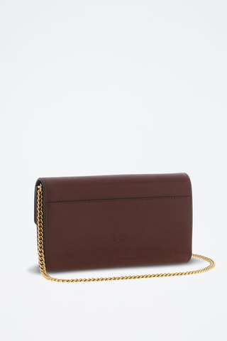 Geitenleren Schoudertas Love Simply - Bordeauxrood