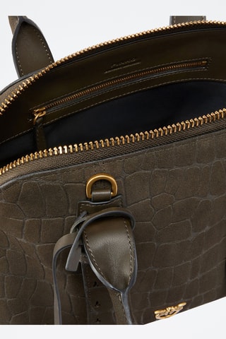 Leren Handtas Escape Small - Groen