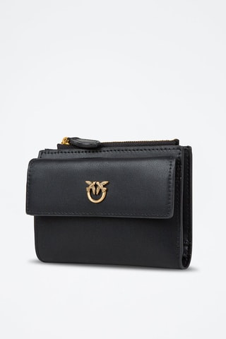 Kalfsleren Portefeuille Modello Compact - Zwart -  en 