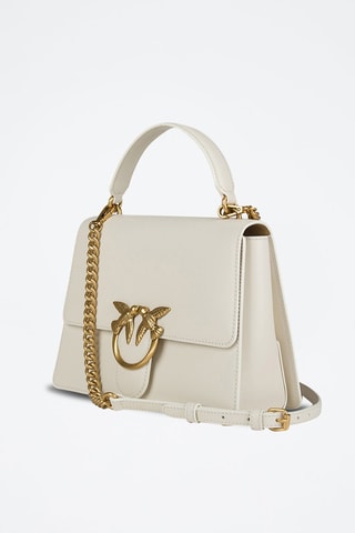 Kalfsleren Handtas Wit - Wit