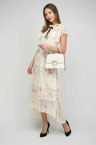 Kalfsleren Handtas Wit - Wit