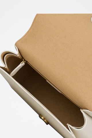 Kalfsleren Handtas Wit - Wit