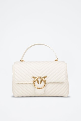 Leren Handtas Big Lady Love - Wit - Wit