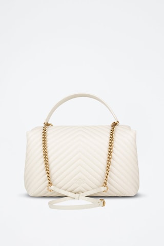 Leren Handtas Big Lady Love - Wit - Wit