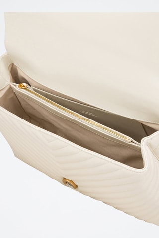 Leren Handtas Big Lady Love - Wit - Wit