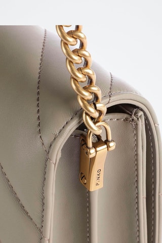 Schapenleren Schoudertas - Grijs - Grijs