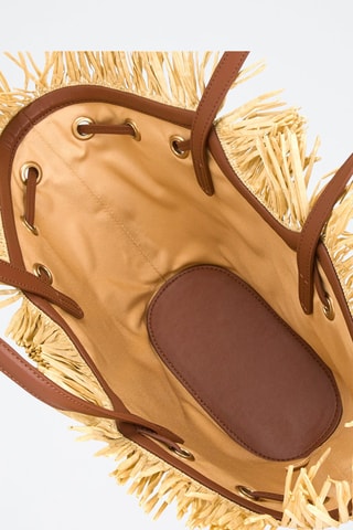 Leren Shopper - Beige en Roze - Beige en roze