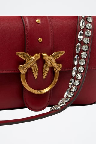 Leren Handtas Love Slouchy Mini - Rood