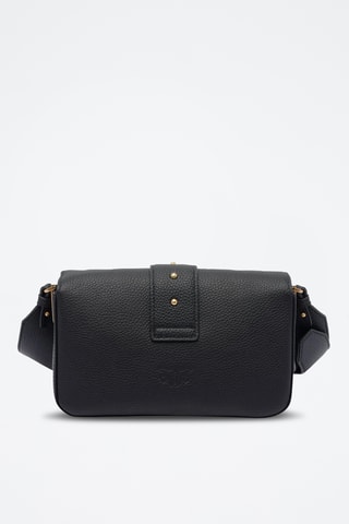 Leren Schoudertas Love One Mini - Zwart