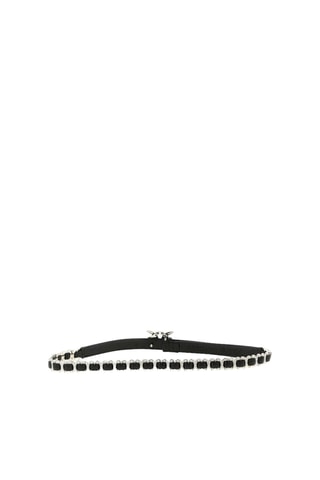 Leren Riem Love Birds - Zwart