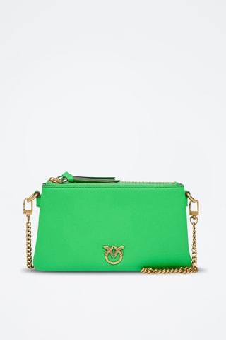 Sac bandoulière en cuir Double Mini - Vert