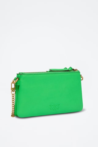 Sac bandoulière en cuir Double Mini - Vert