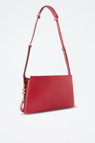 Leren Schoudertas Triplet Vitello Morbido Mini - Rood