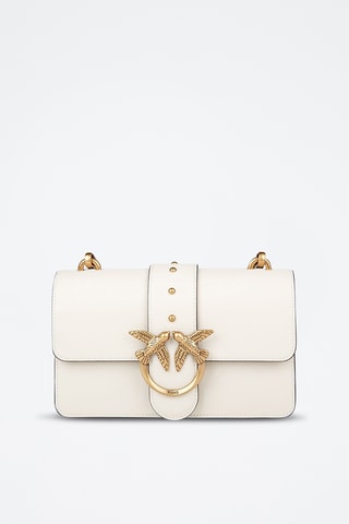 Sac bandoulière en cuir Love One Mini - Blanc