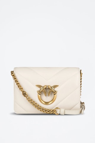 Leren Schoudertas Wit - Wit