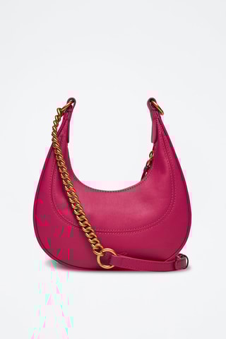 Leren Handtas - Fuchsia - 