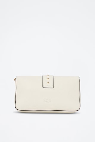 Leren Schoudertas Love One Slouchy Classic - Wit