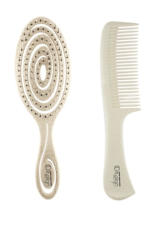 Brosse et peigne - Blanc