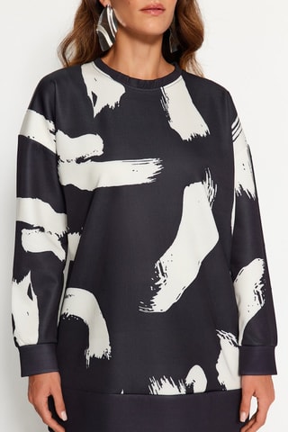 Sudadera - Negro y beige