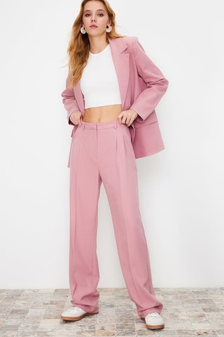 Pantalón recto - Rosa