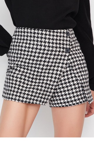 Falda pantalón - Blanco y negro