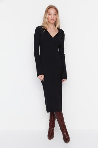 Vestido polo - Negro