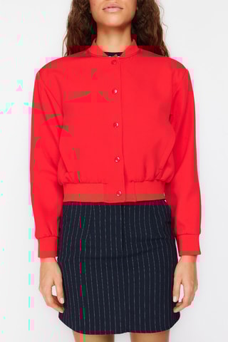 Cazadora oversize - Rojo