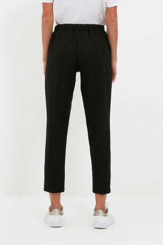Pantalón casual de tiro alto - Negro