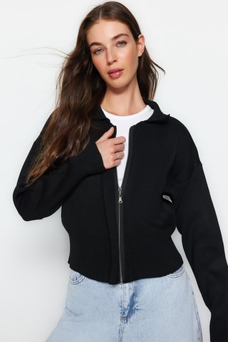 Cárdigan oversize - Negro