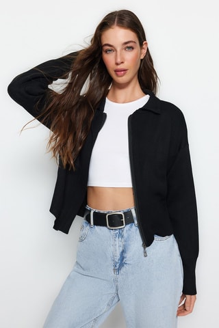 Cárdigan oversize - Negro