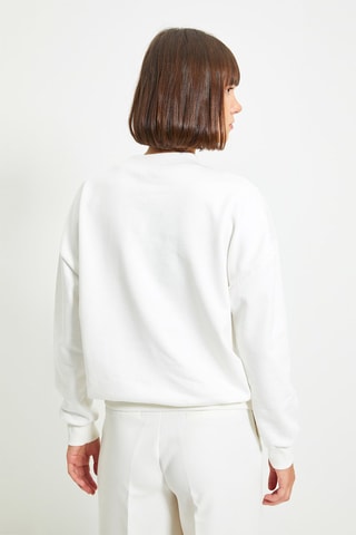 Sudadera - Blanco y rojo