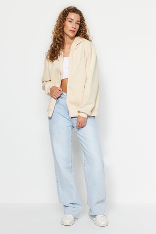 Sudadera con capucha - Beige