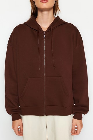 Sudadera con capucha - Marrón