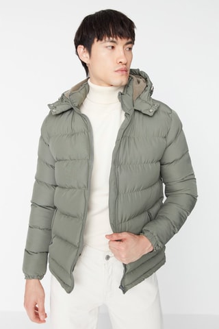 Anorak con capucha - Caqui