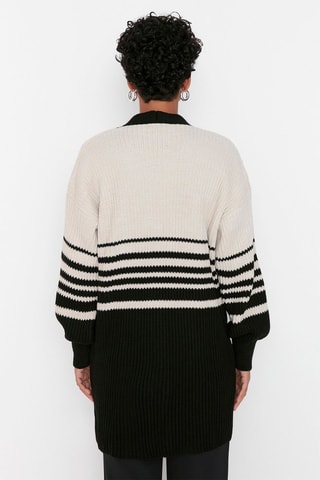 Cárdigan - Blanco y azul