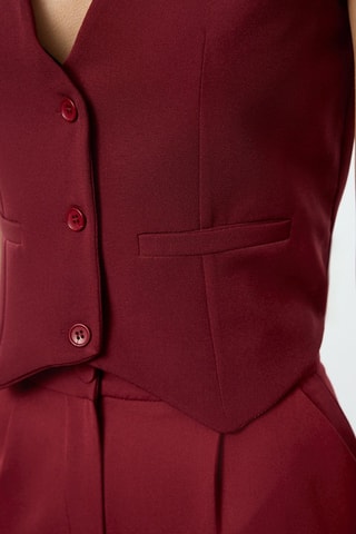 Chaleco de traje - Burdeos