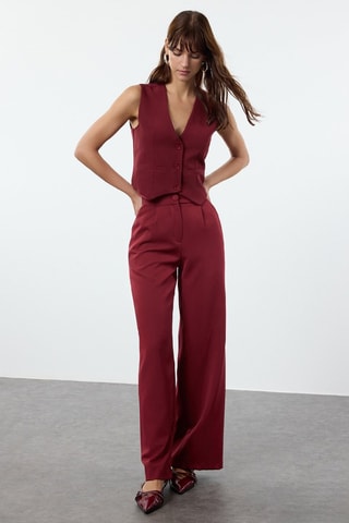 Chaleco de traje - Burdeos