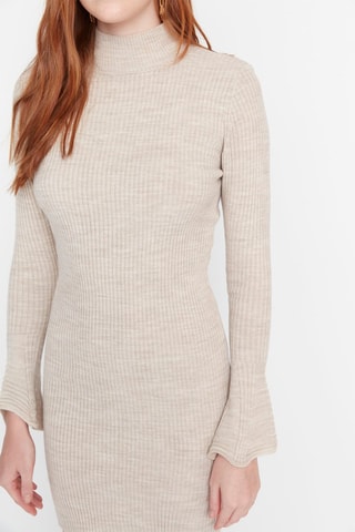 Vestido jersey - Beige