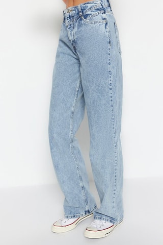 Calças de ganga direitas - 