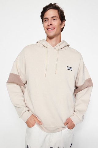 Sudadera con capucha - Beige