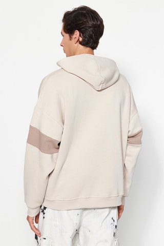 Sudadera con capucha - Beige