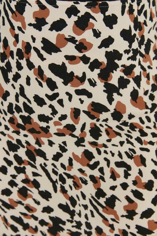 Falda midi Plus Size - Beige