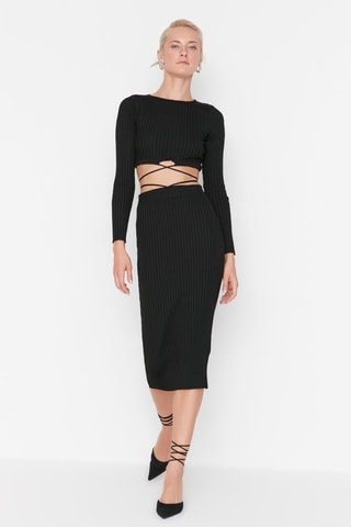 Jersey y falda - Negro